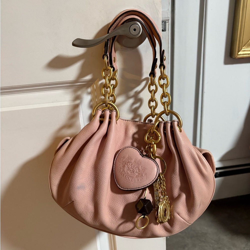 Y2K Pink Leather Juicy Couture Bag